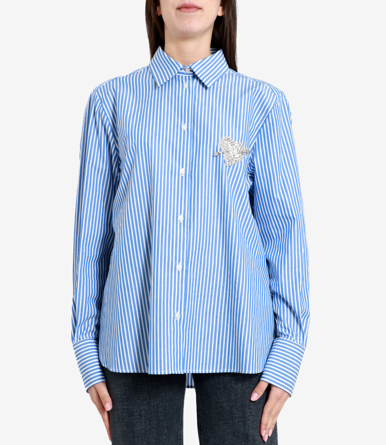 MSGM | Camicia Bianca e Azzurra