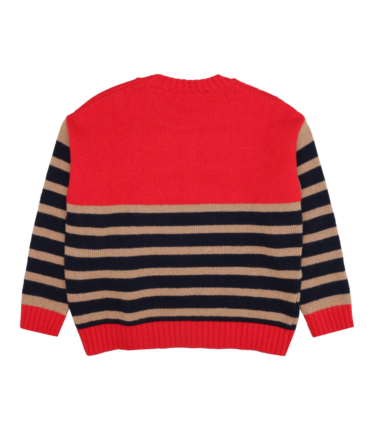 Philosophy by Lorenzo Serafini Kids | Maglia Beige Rosso e Blu Navy