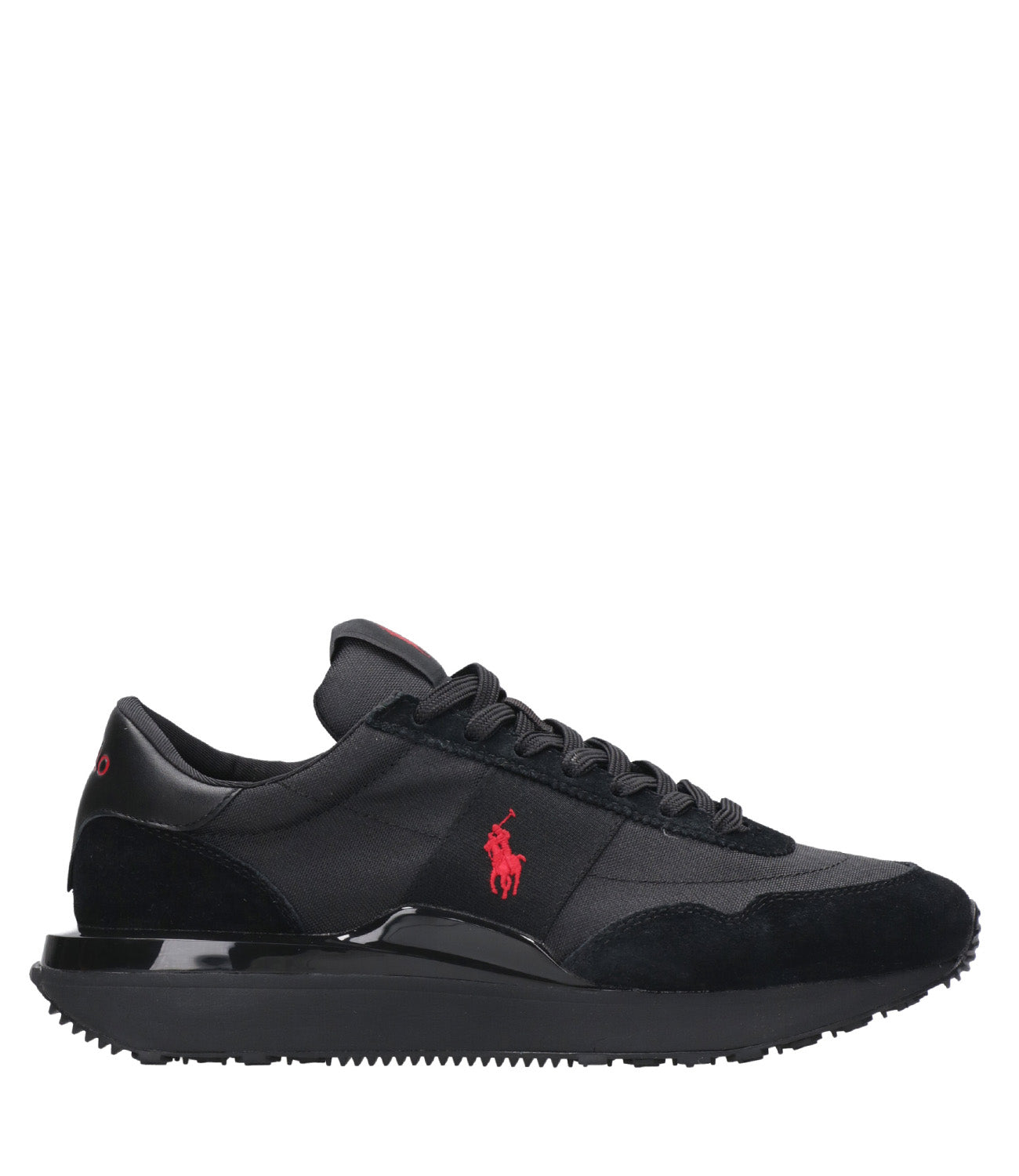 Polo Ralph Lauren | Train 89 Black and Red Sneakers