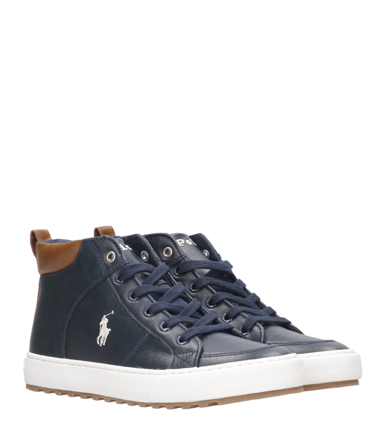 Ralph Lauren Childrenswear | Sneakers Alta Jaxson PS Blu navy e Bianco