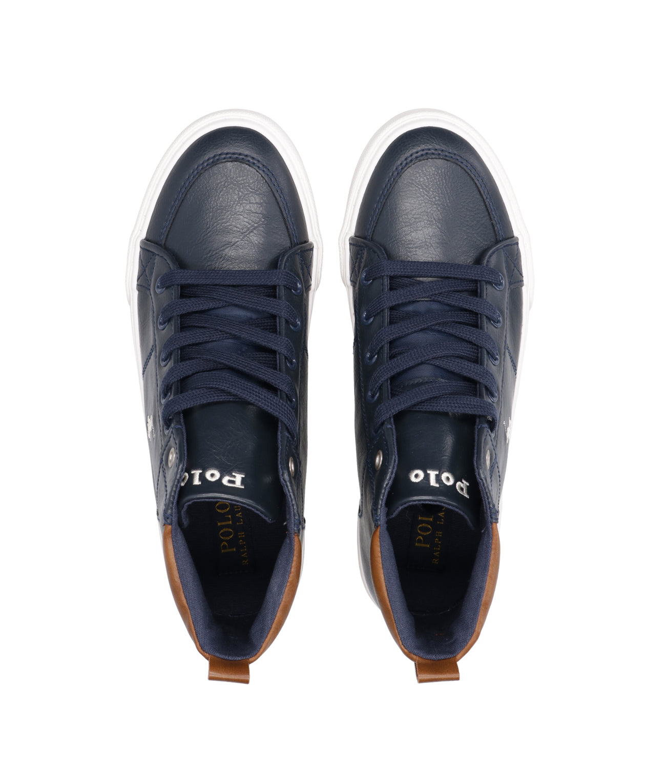 Ralph Lauren Childrenswear | Sneakers Alta Jaxson PS Blu navy e Bianco