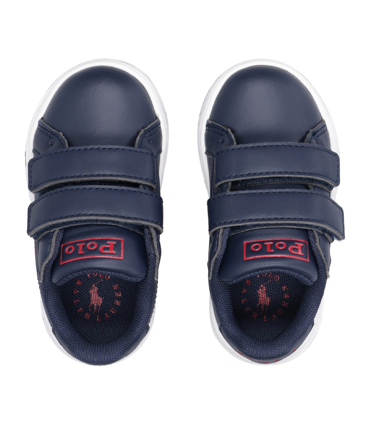 Ralph Lauren Childrenswear | Heritage Court II EZ Sneakers Navy Blue and Red