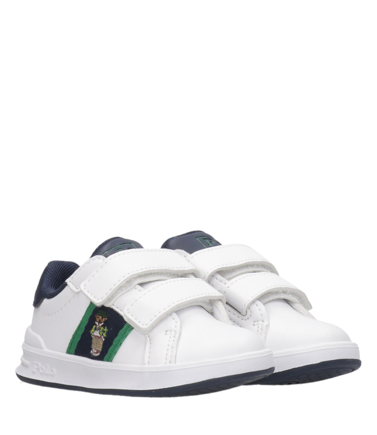 Ralph Lauren Childrenswear | Sneakers Heritage Court II Bear EZ Bianco e Verde