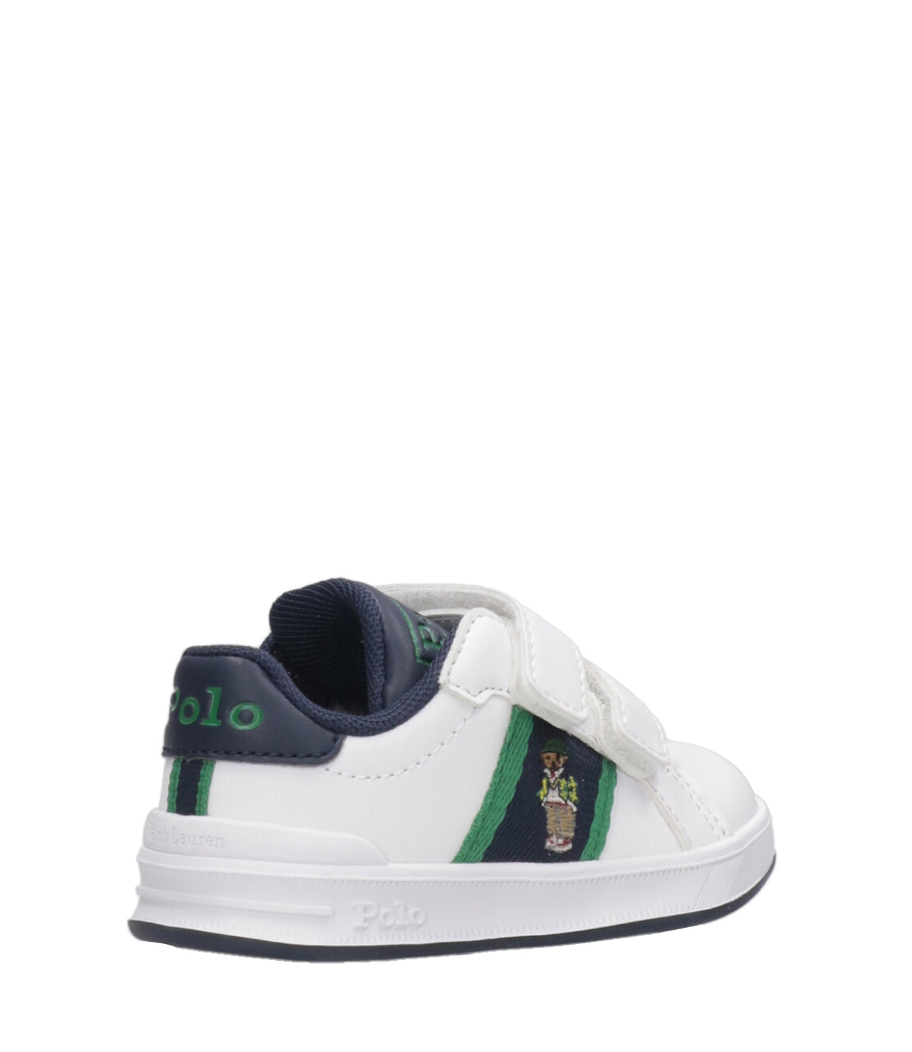 Ralph Lauren Childrenswear | Sneakers Heritage Court II Bear EZ Bianco e Verde