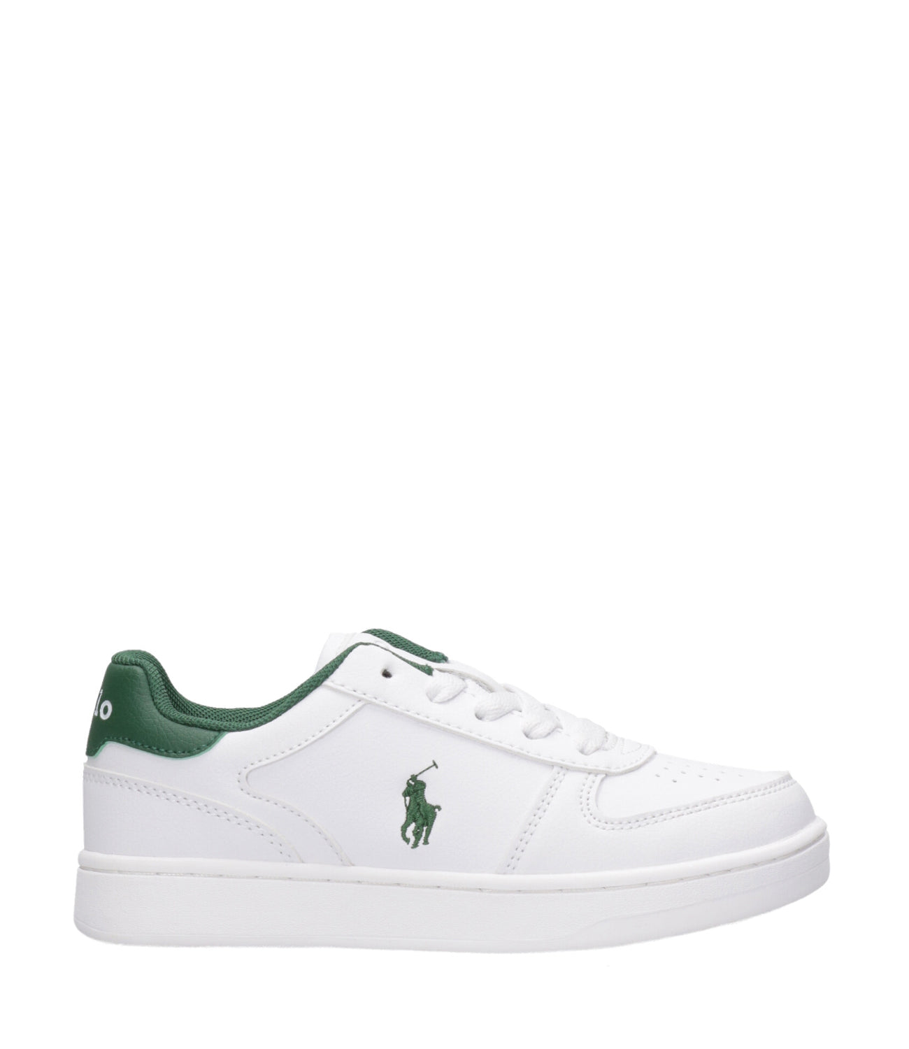 Ralph Lauren Childrenswear | Sneaker Polo Court White and Navy Blue