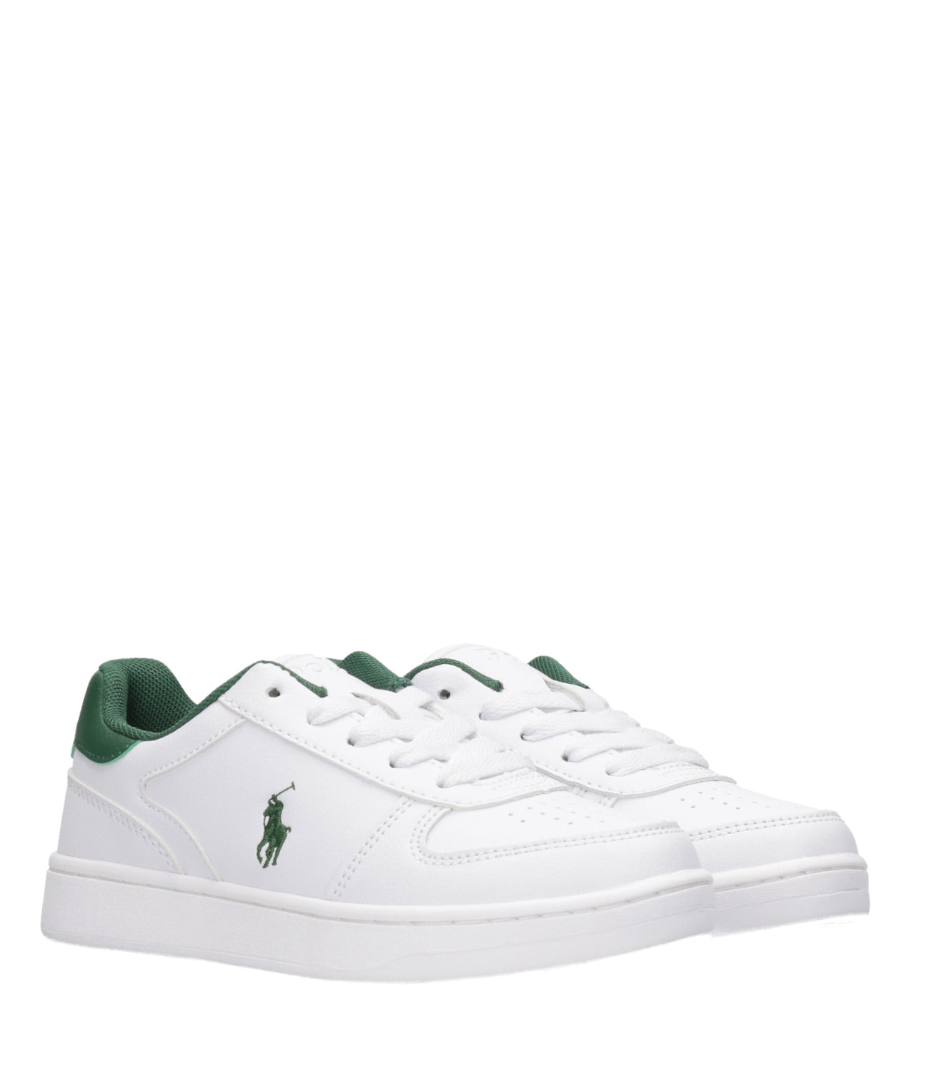 Ralph Lauren Childrenswear | Sneaker Polo Court Bianco e Blu navy