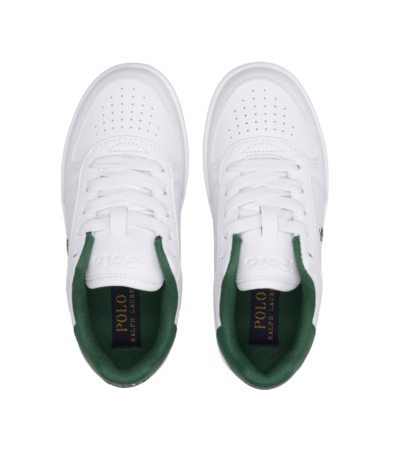 Ralph Lauren Childrenswear | Sneaker Polo Court White and Navy Blue