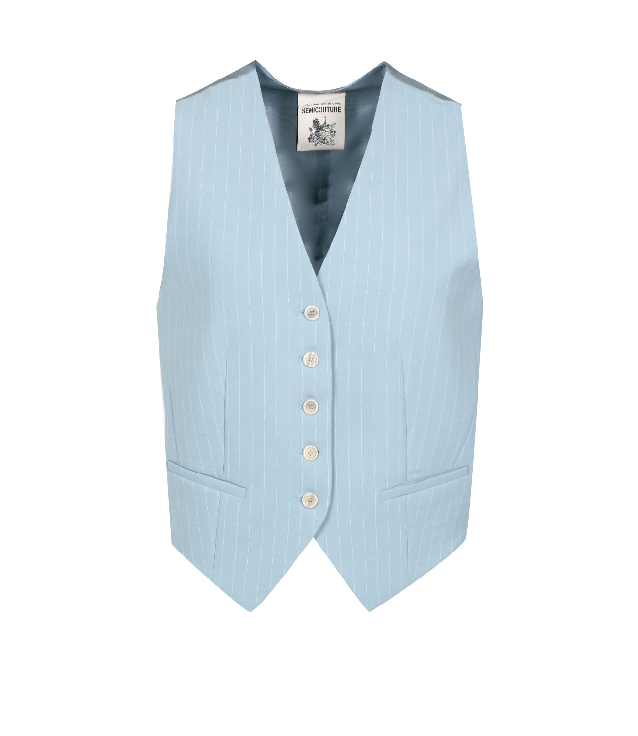 Semicouture | Philomena Vest Ocean Blue