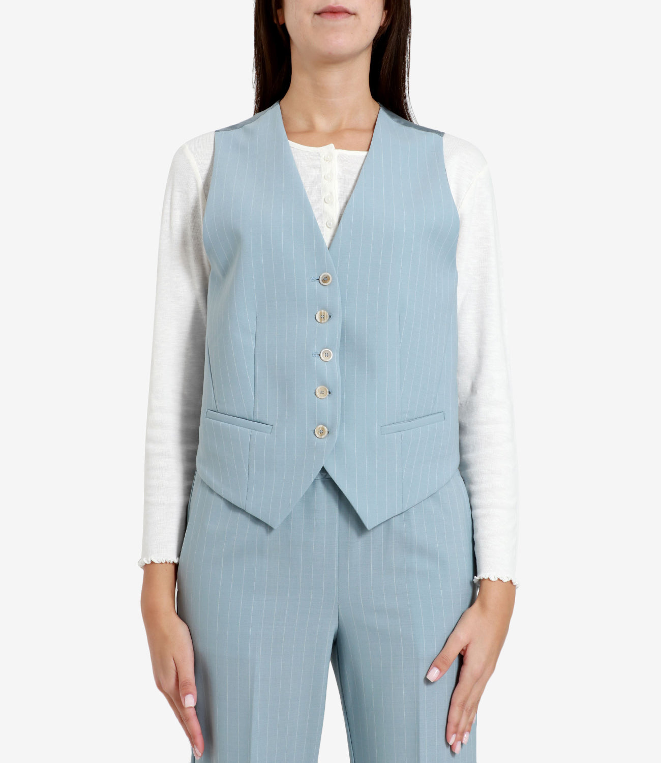 Semicouture | Philomena Vest Ocean Blue