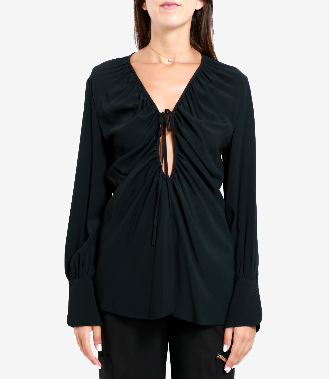 Semicouture | Black Melba Blouse