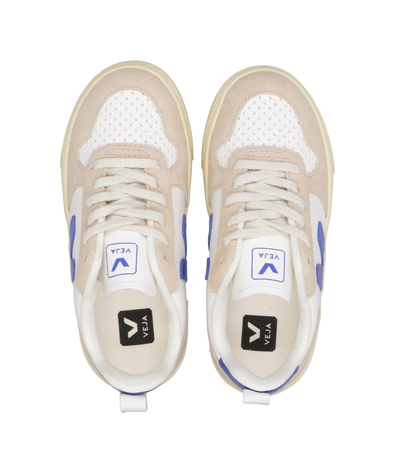 Veja Kids | Sneakers V-10 White and Royal Blue