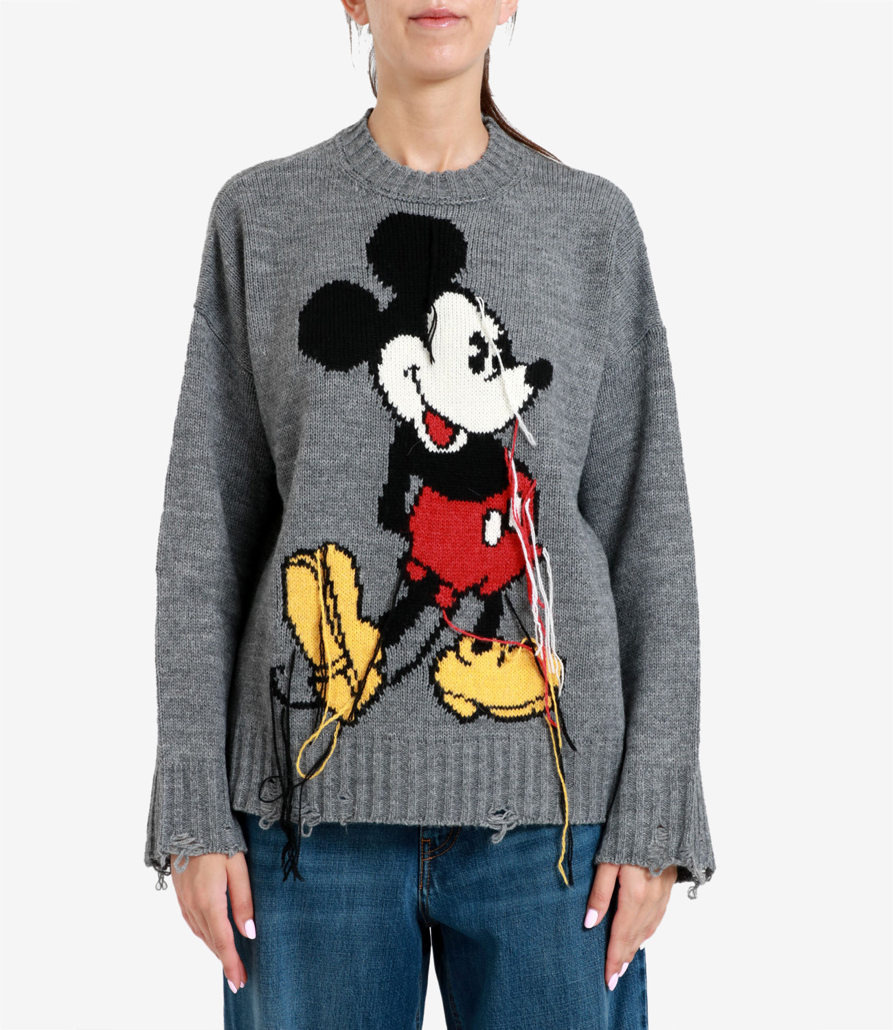 Aniye By | Maglia Mickey Pull Color Grigio chiaro