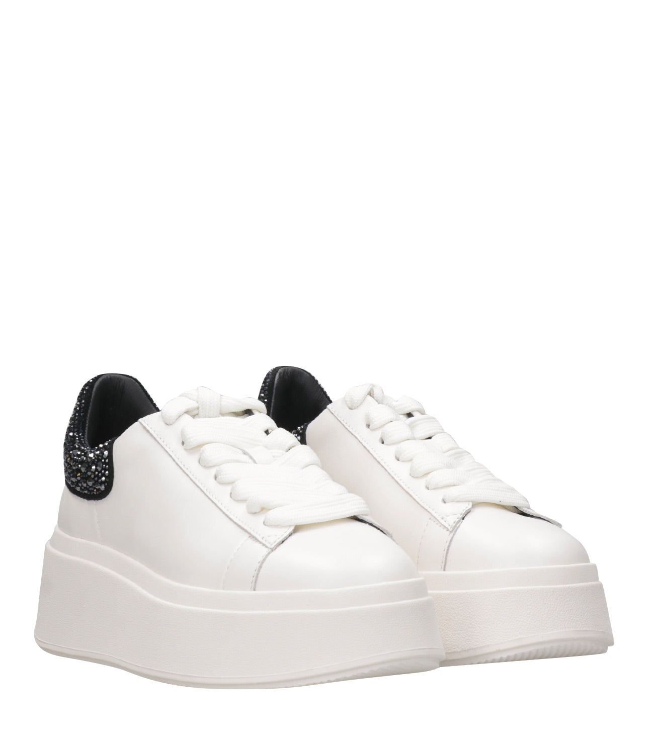 Ash Sport | Moby Rhinestone Sneakers Black and White