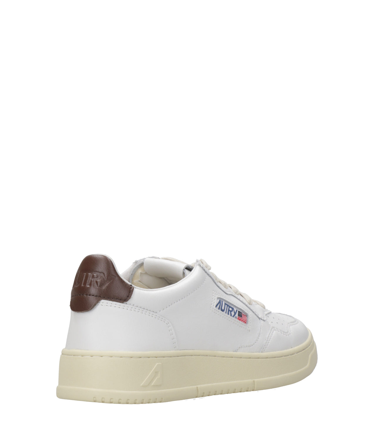 Autry | Medalist Low White and Brown Sneakers