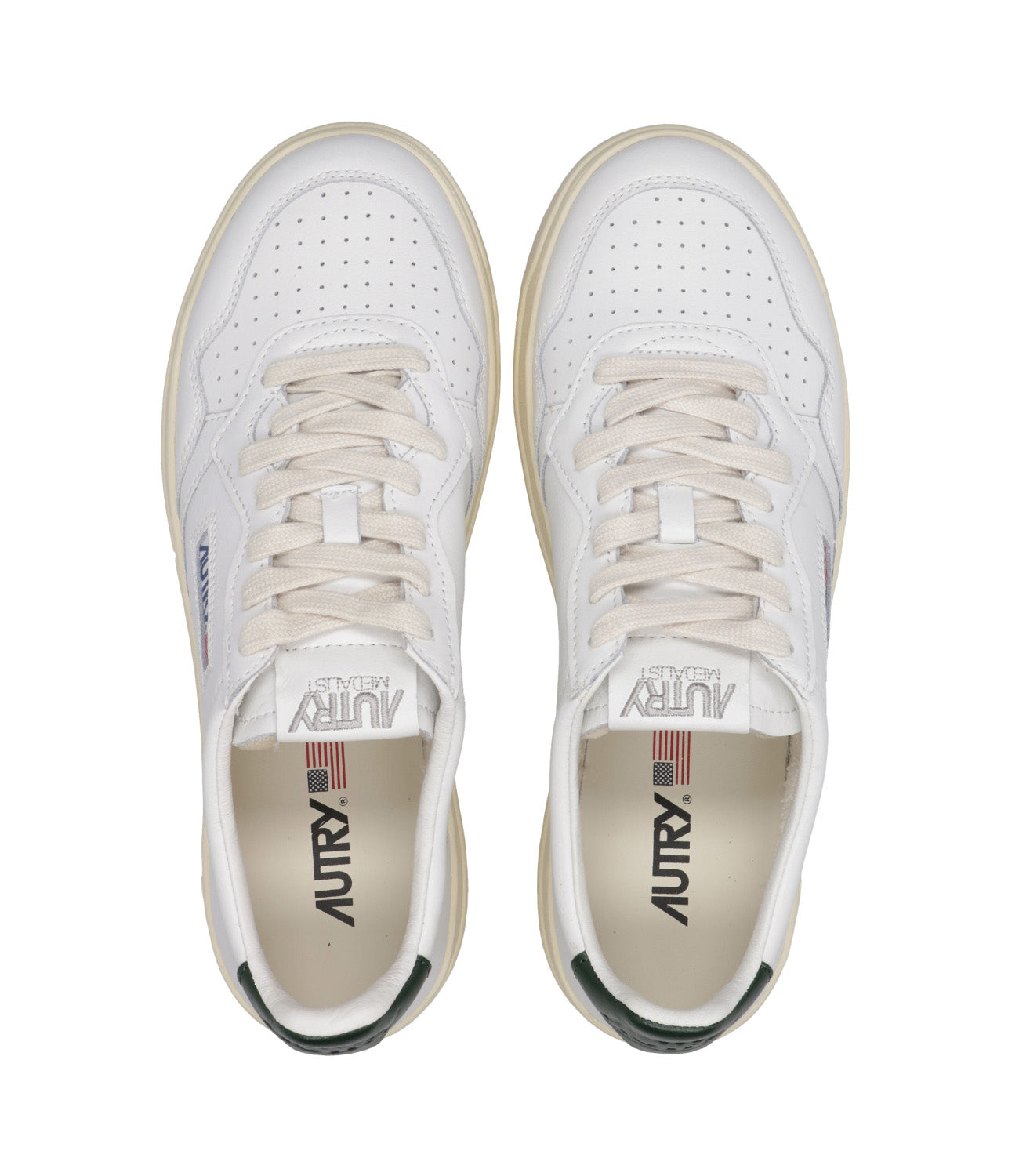 Autry | White and Green Sneakers