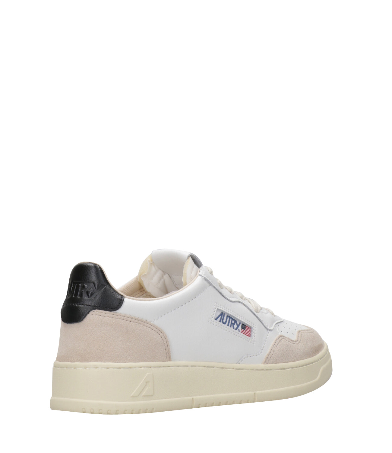 Autry | Medalist Low White and Black Sneakers