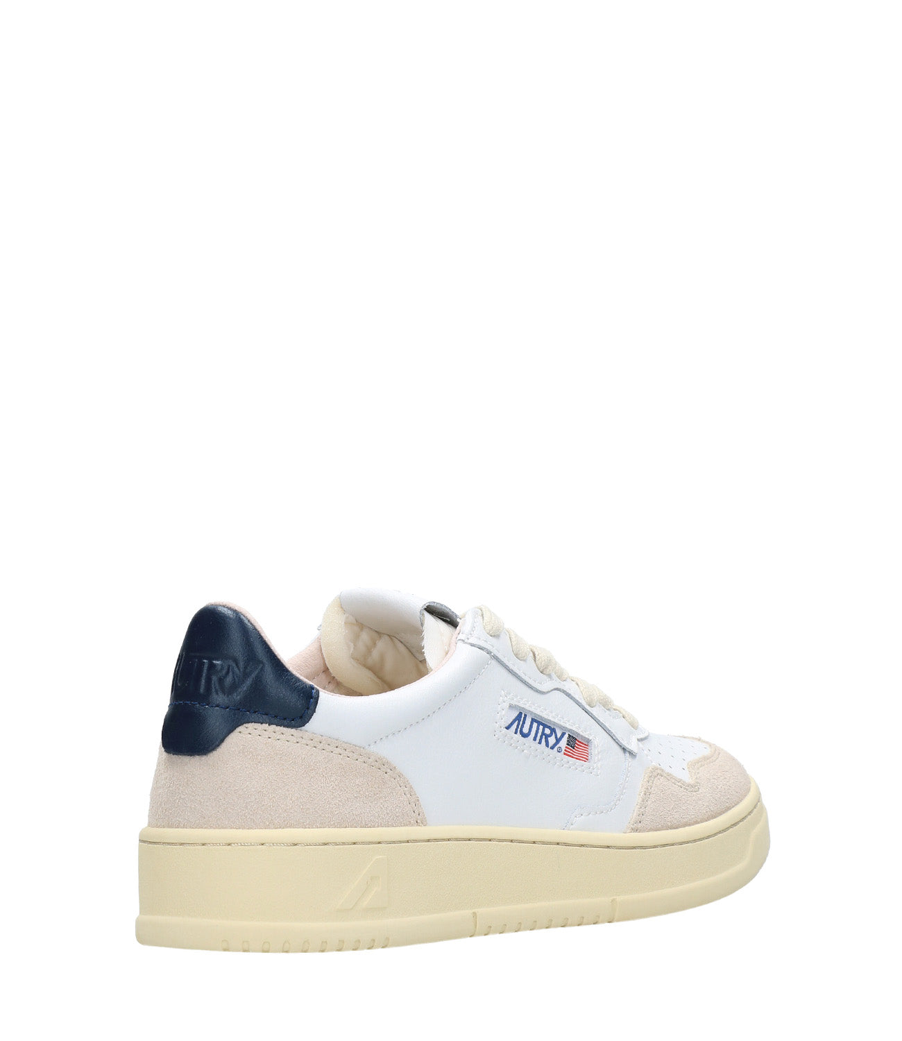 Autry | Medalist Low White and Blue Sneakers