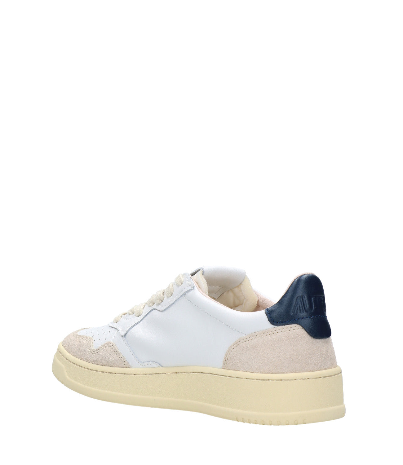 Autry | Medalist Low White and Blue Sneakers