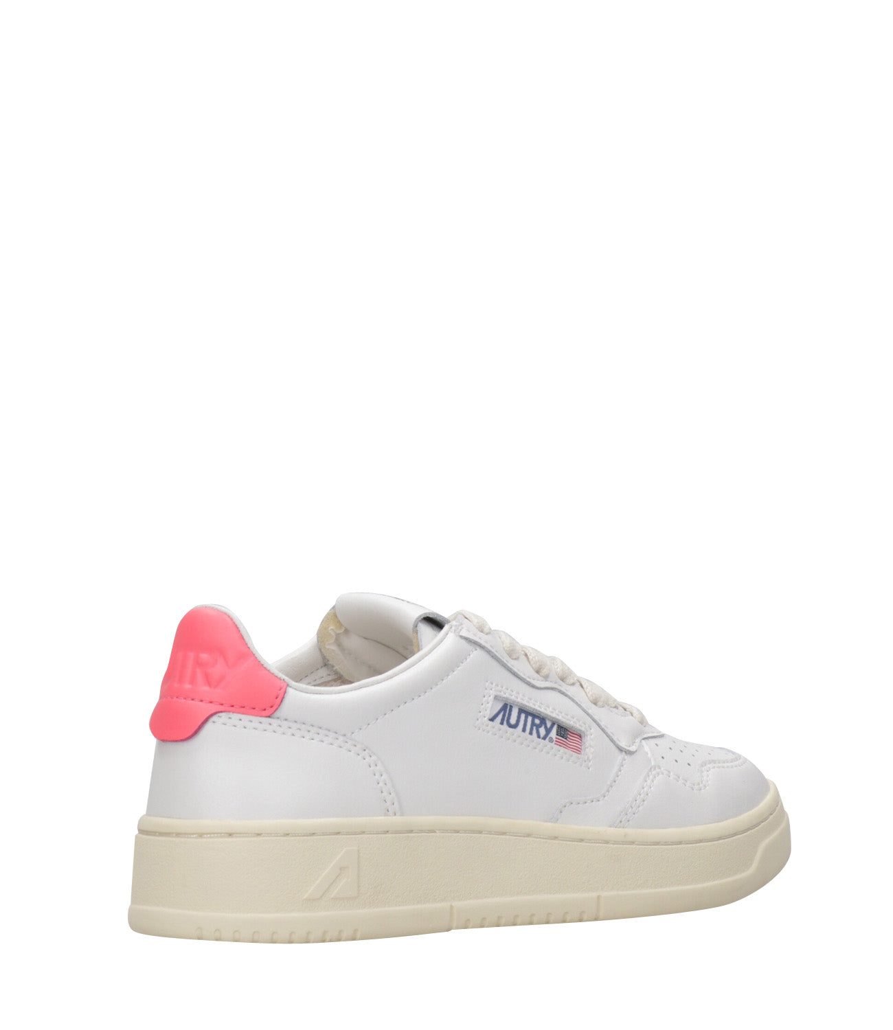 Autry | Sneakers Medalist Low Bianco e Corallo