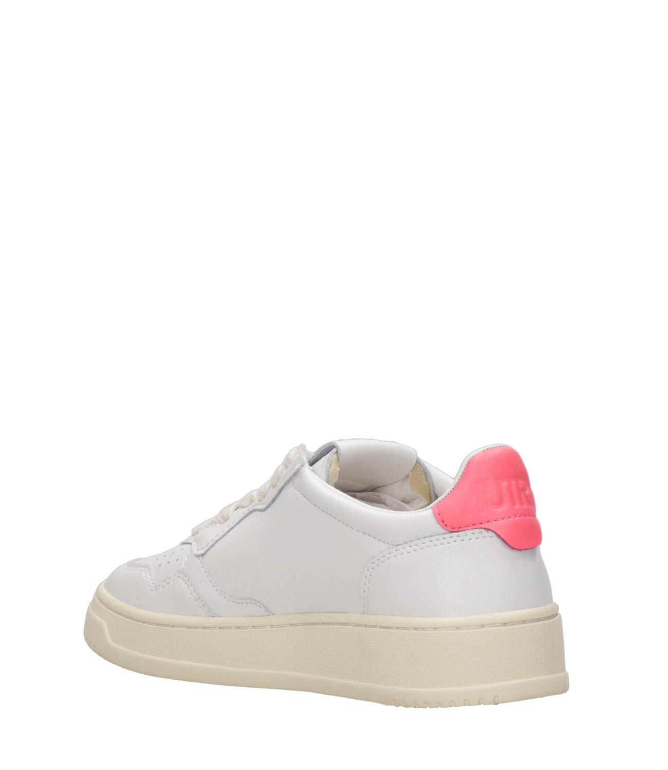 Autry | Sneakers Medalist Low Bianco e Corallo