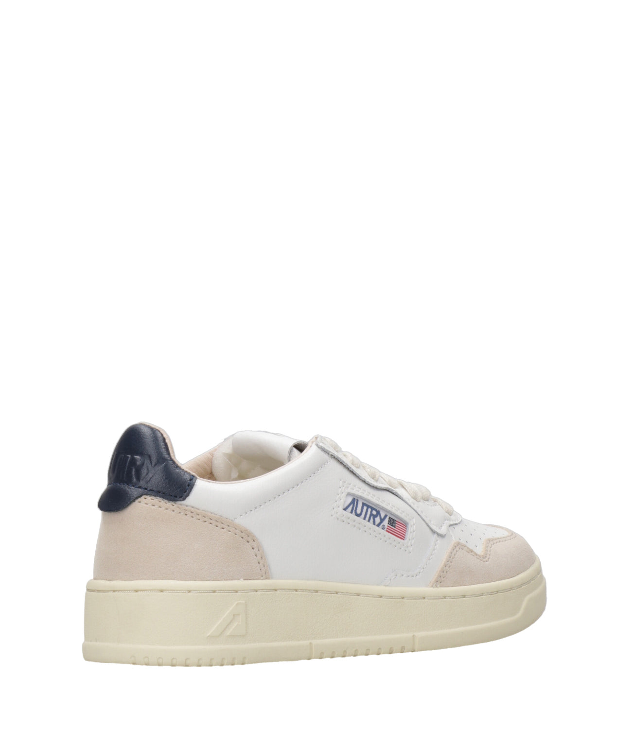 Autry | Medalist Low White and Blue Sneakers