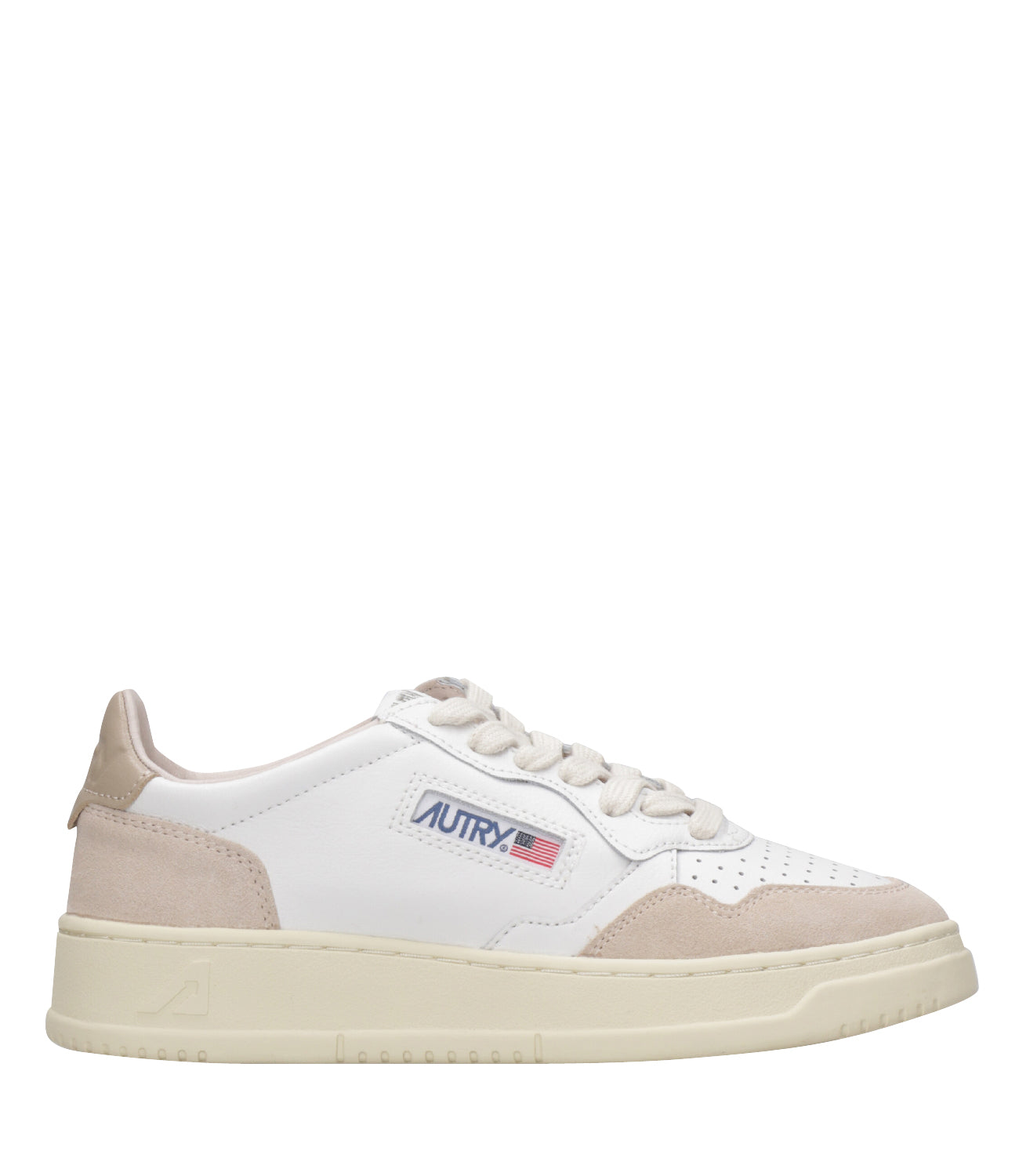 Autry | Sneakers Medalist Low Bianca e Nude