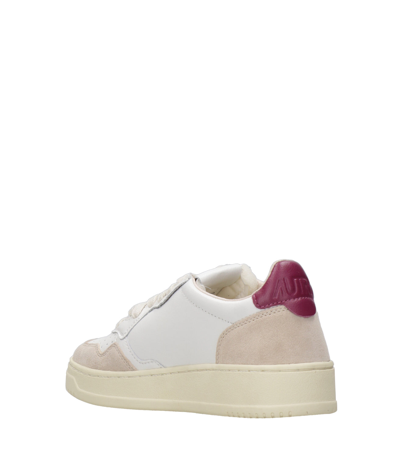 Autry | Sneakers Medalist Low Woman Bianca e Lampone