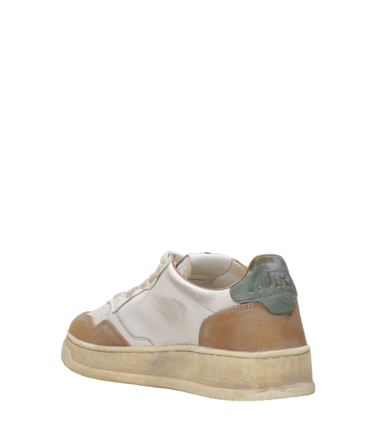 Autry | Sneakers Sup Vint Low Woman Cognac and Green