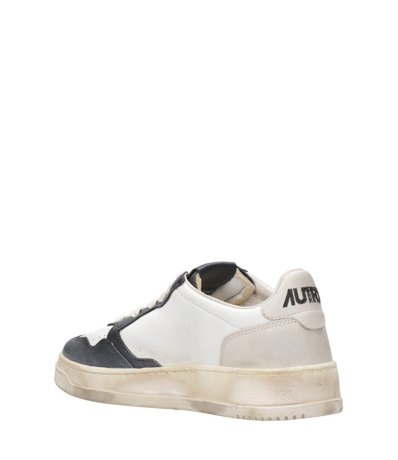 Autry | Super Vintage Low White and Black Sneakers