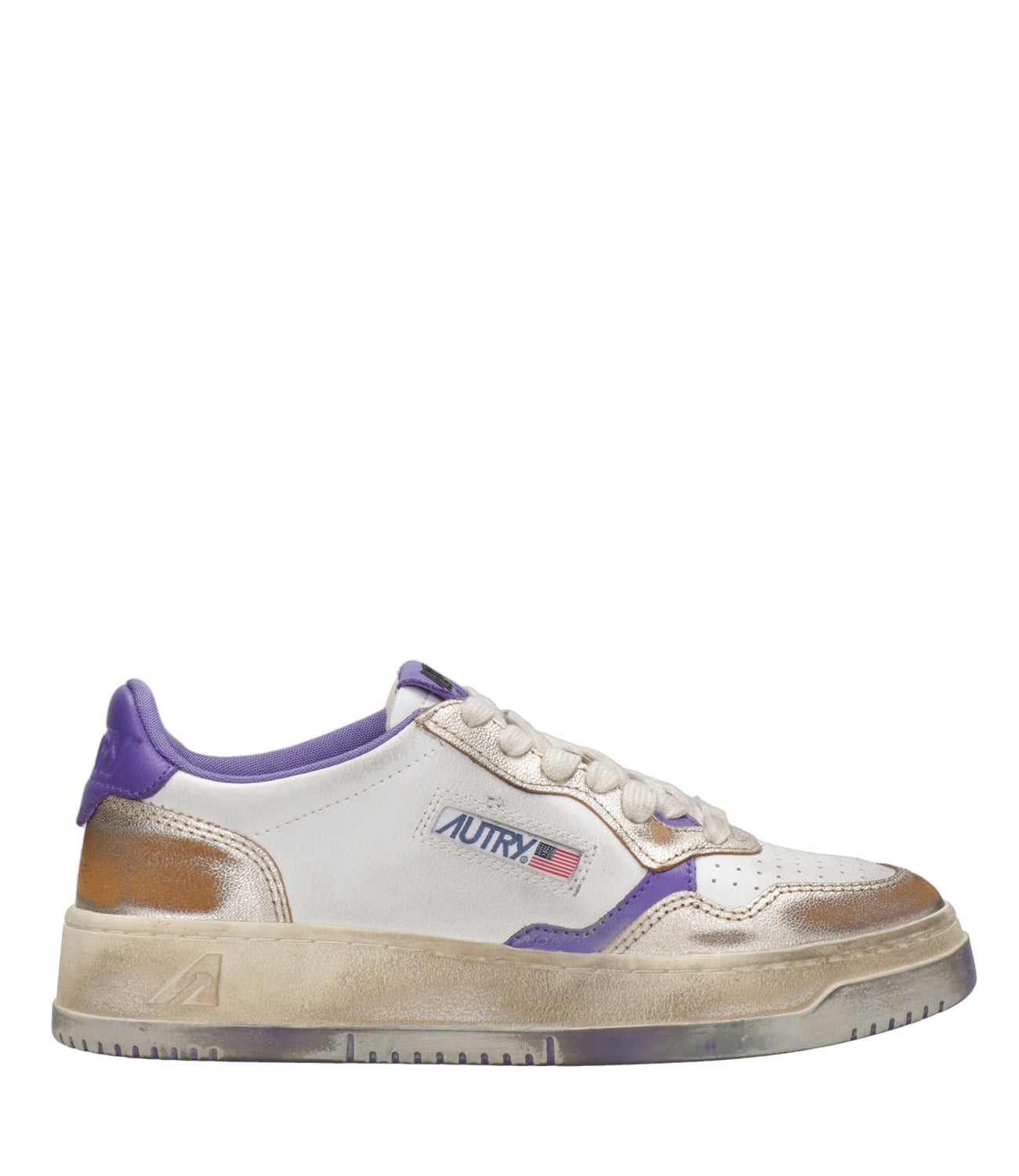 Autry | Sneakers Sup Vint Low Bianco e Viola