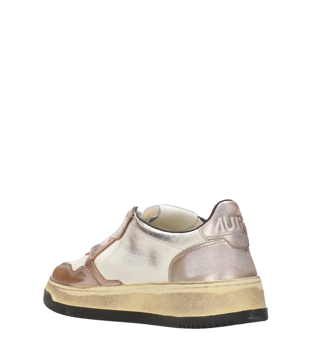 Autry | Sneakers Sup Vint Low Woman White and Pink Metallic