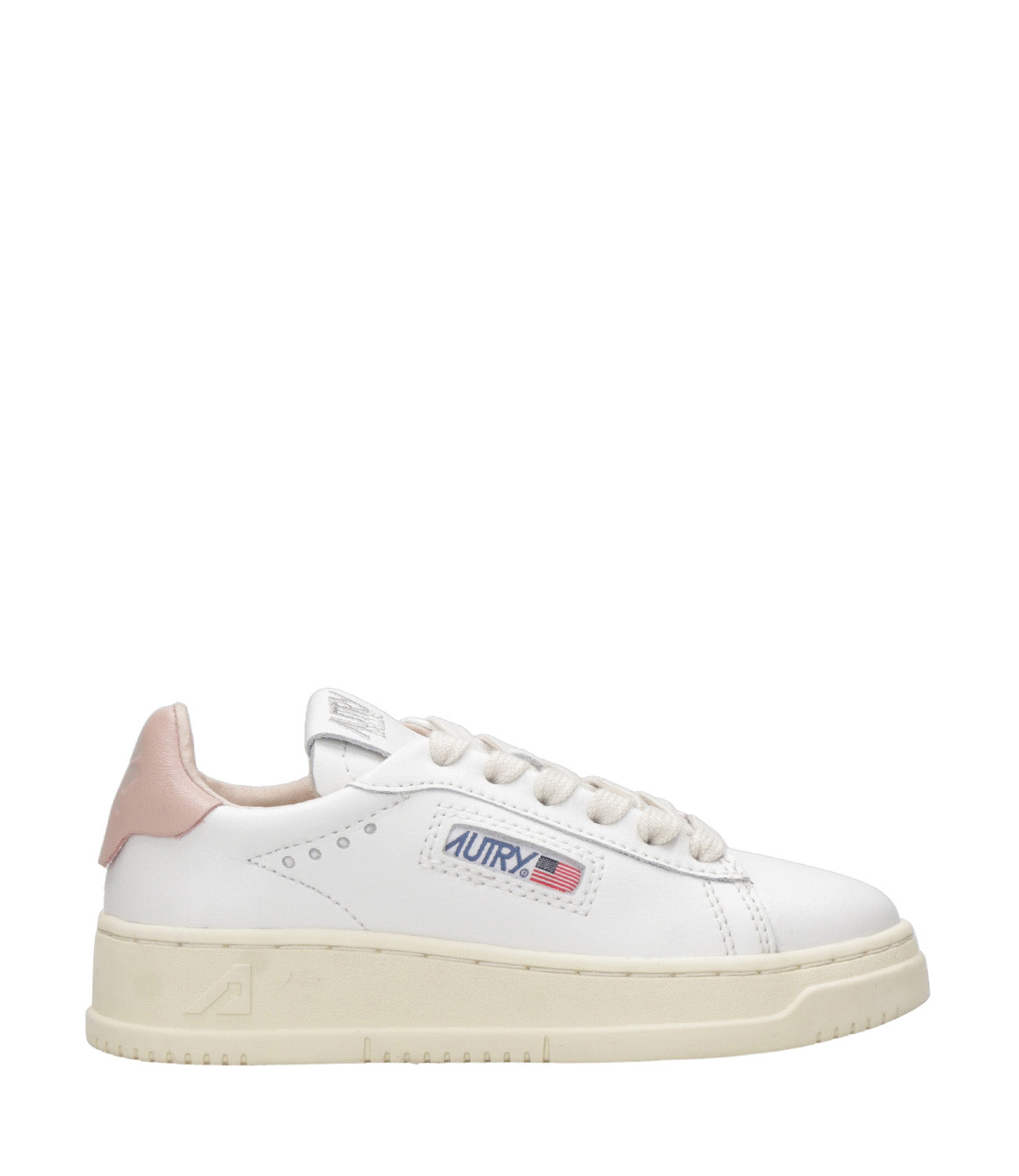 Autry Kids | Sneakers Dallas Kid Low Bianco e Rosa antico