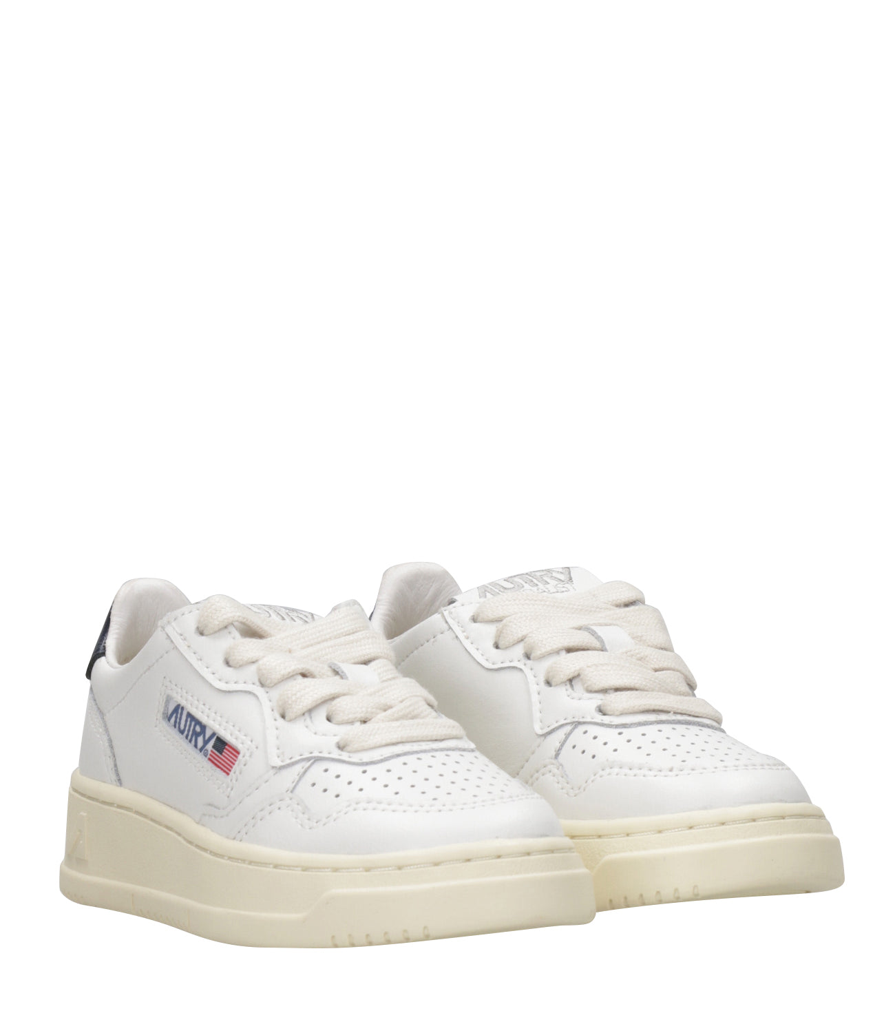 Autry Kids | Sneakers Medalist Low Bianco e Blu