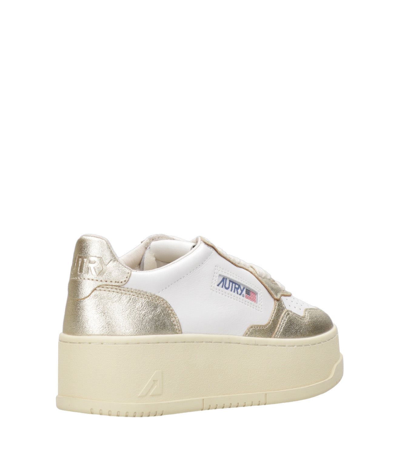 Autry | Sneakers Platform Low Bianco e Platino