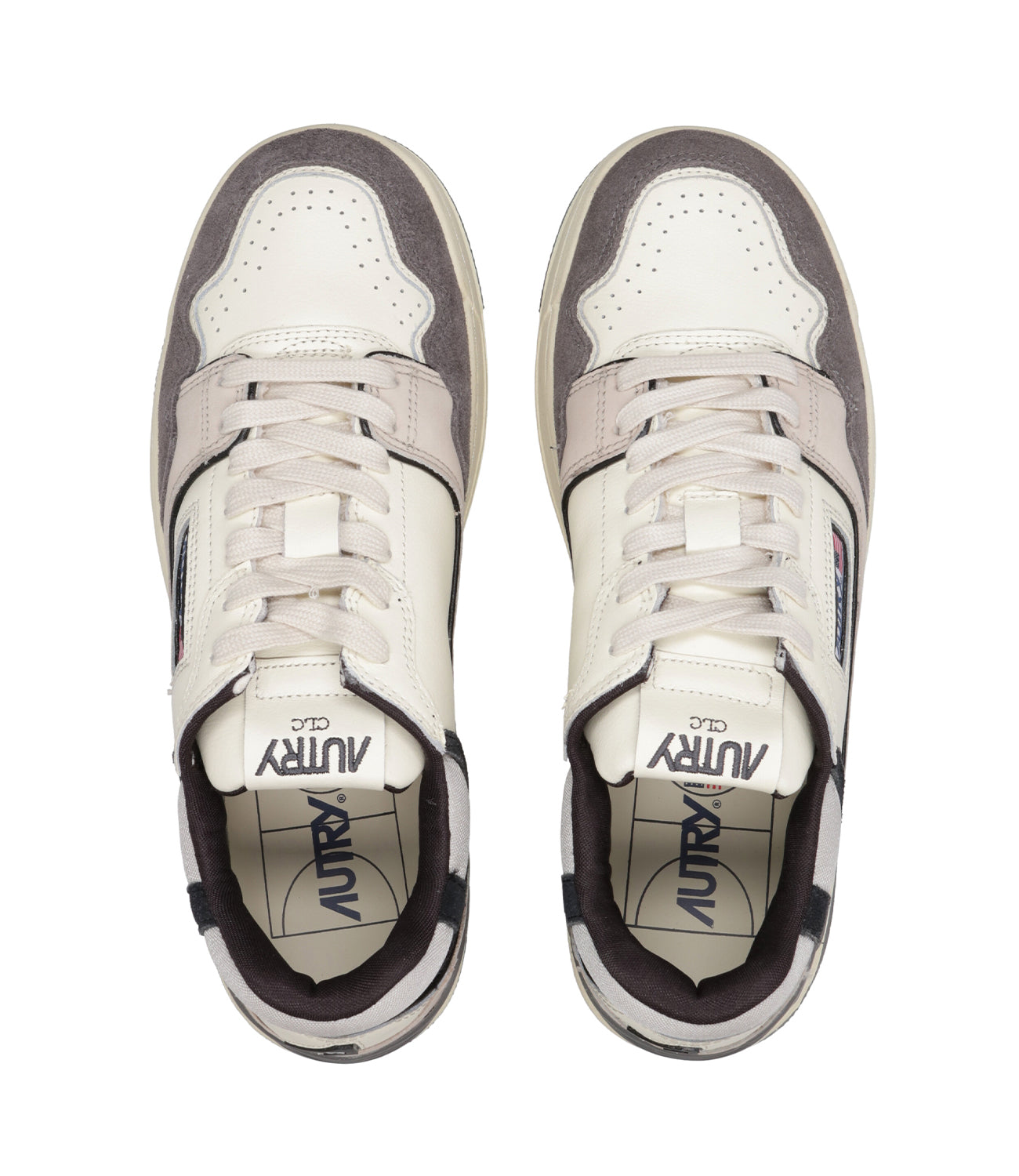 Autry | Sneakers CLC Low Bianco Nero e Grigio