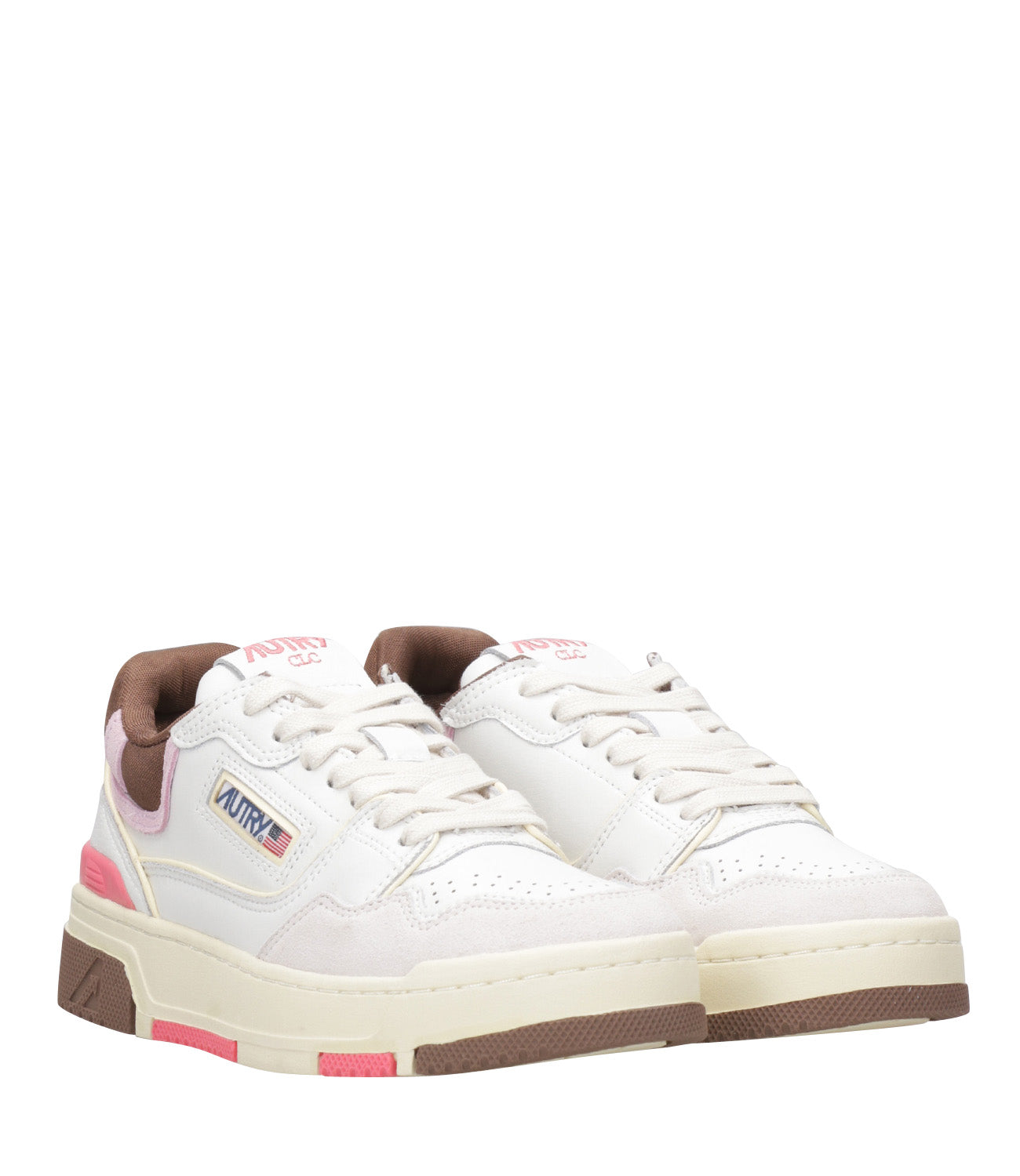 Autry | Sneakers CLC Low Bianco, Marrone e Rosa