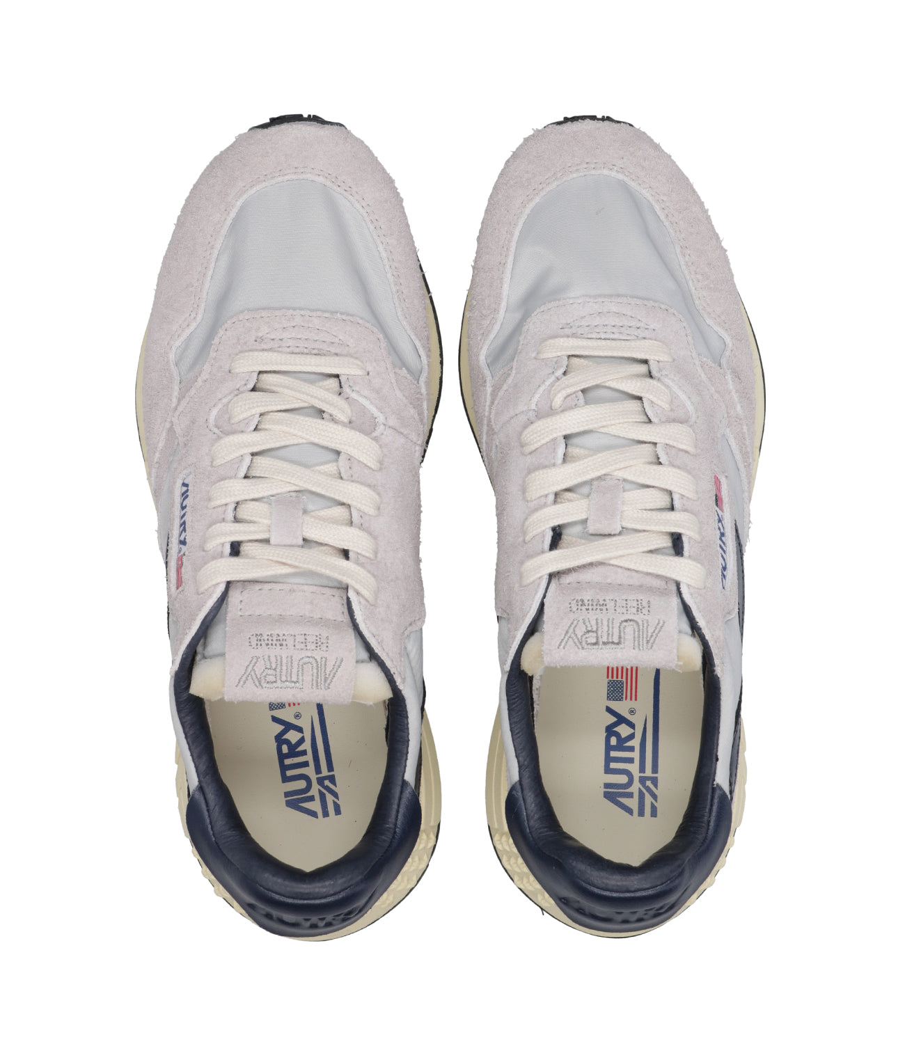 Autry | Reelwind Low Grey and Blue Sneakers