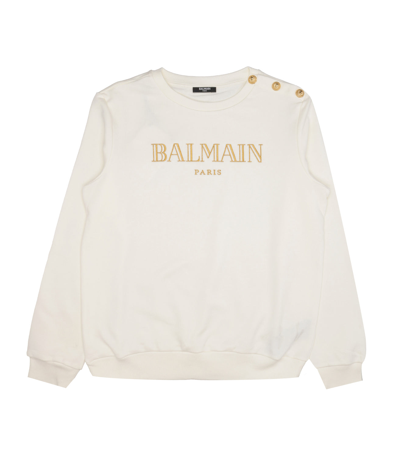 Balmain Kids | Sweatshirt Ivory and Gold