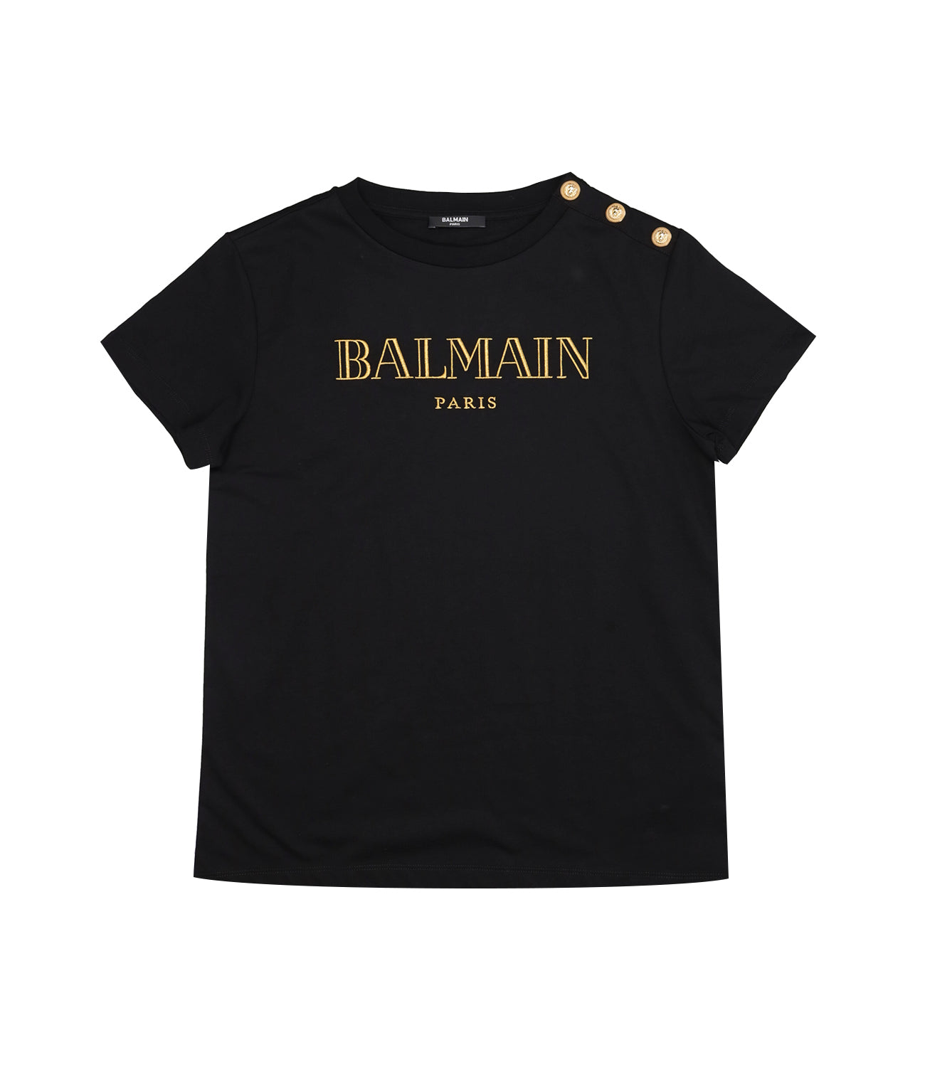 Balmain Kids | Black and Gold T-Shirt