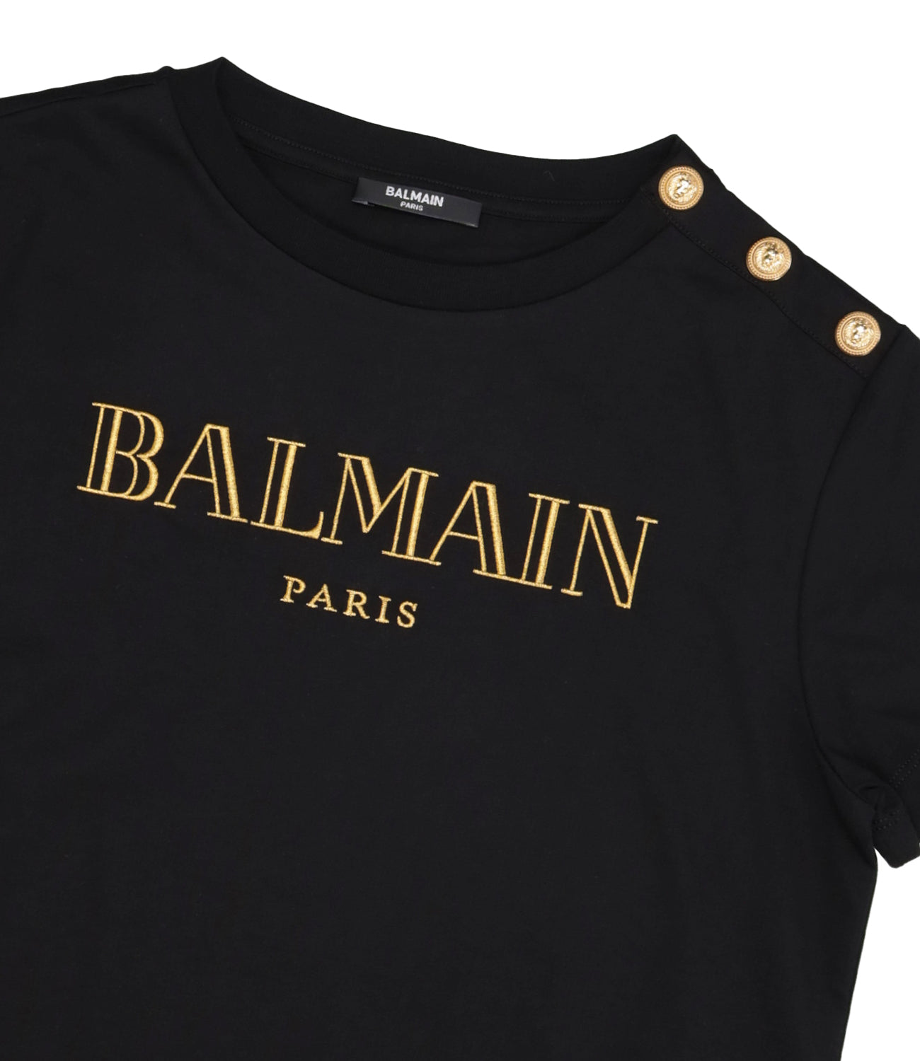 Balmain Kids | Black and Gold T-Shirt