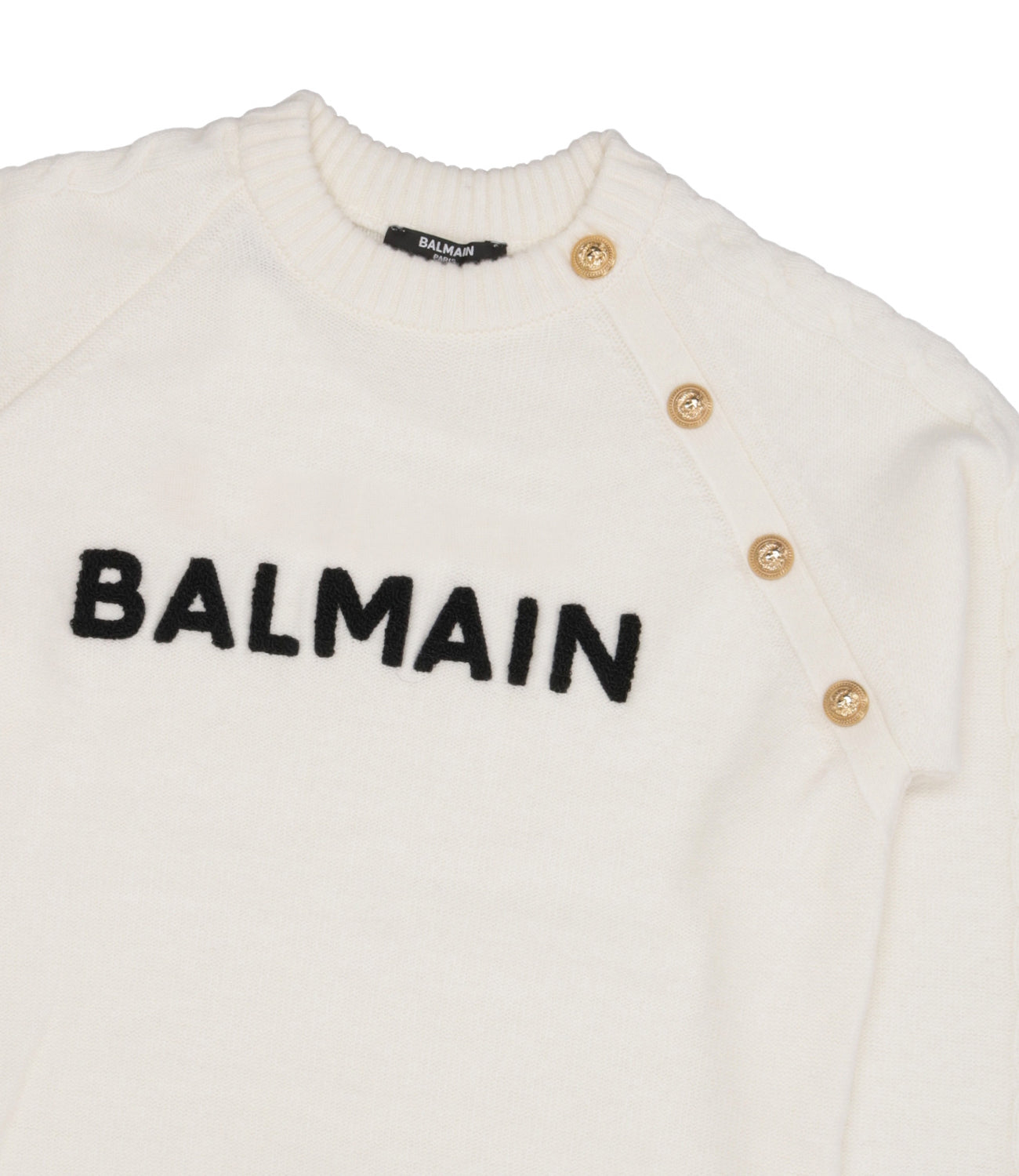 Balmain Kids | Maglia Avorio e Nero