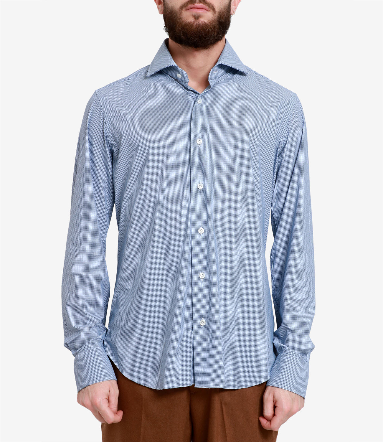 Barba | Camicia Bianco e Azzurro