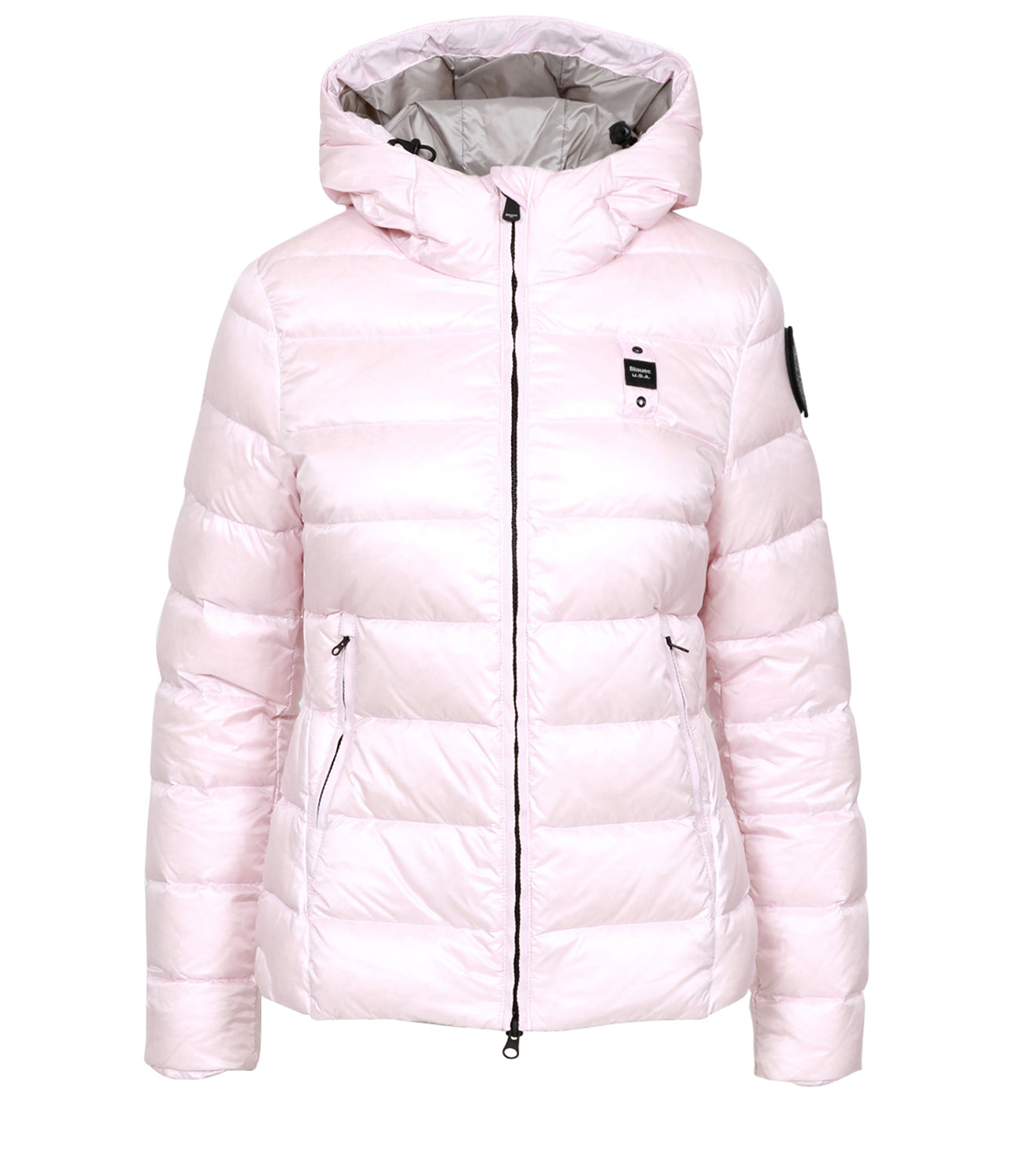 Blauer | Charming Pink and Gray Down Jacket