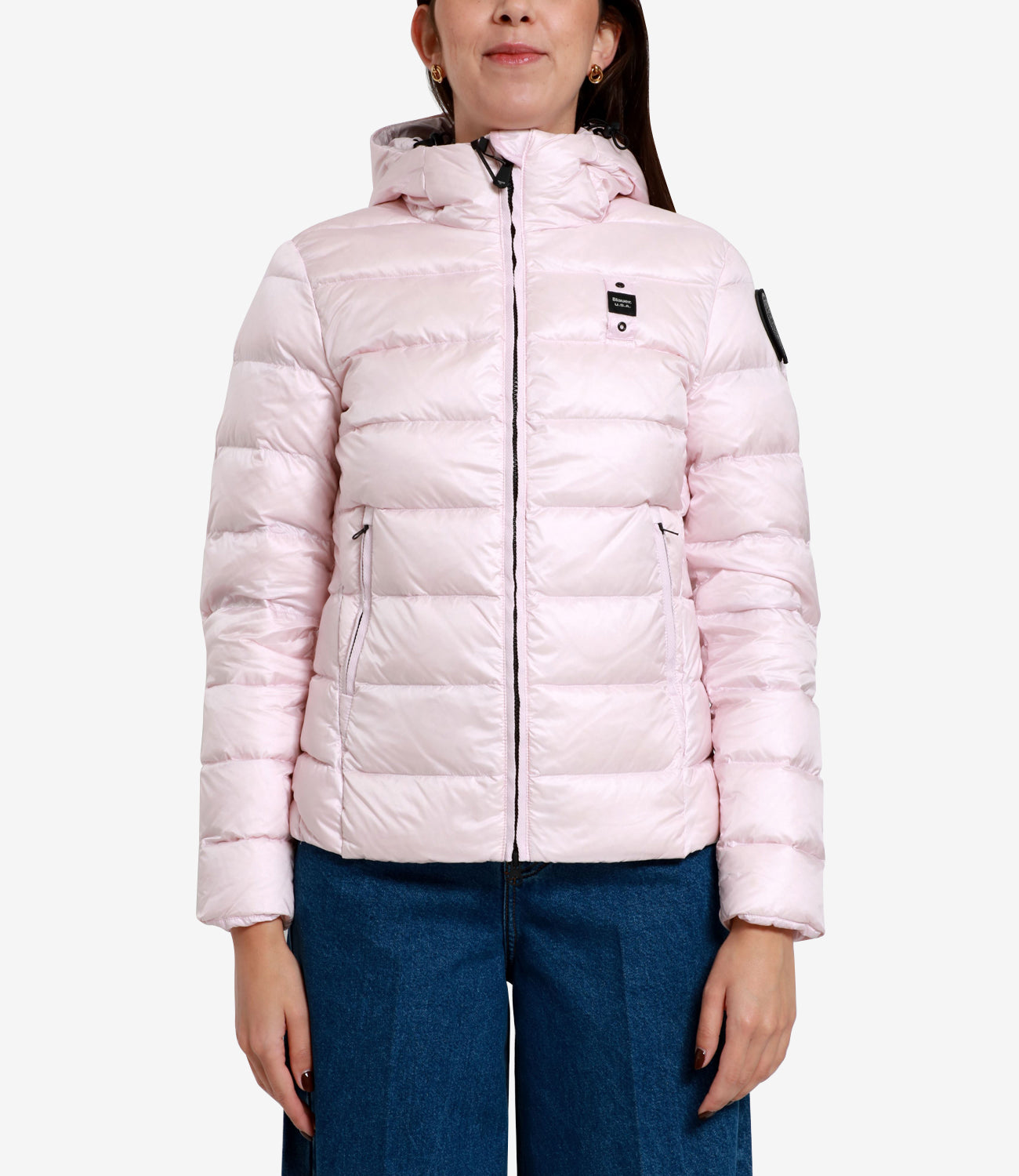 Blauer | Charming Pink and Gray Down Jacket