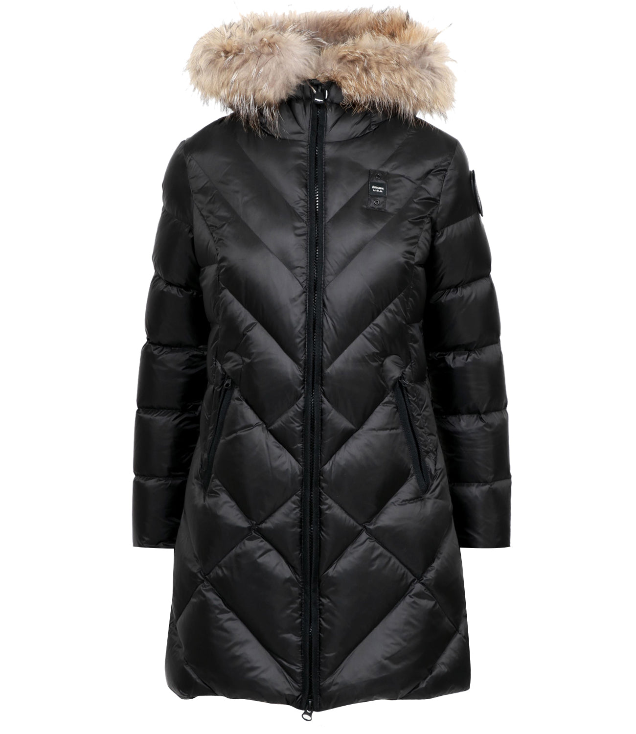 Blauer | Althea Black and Light Blue Down Jacket