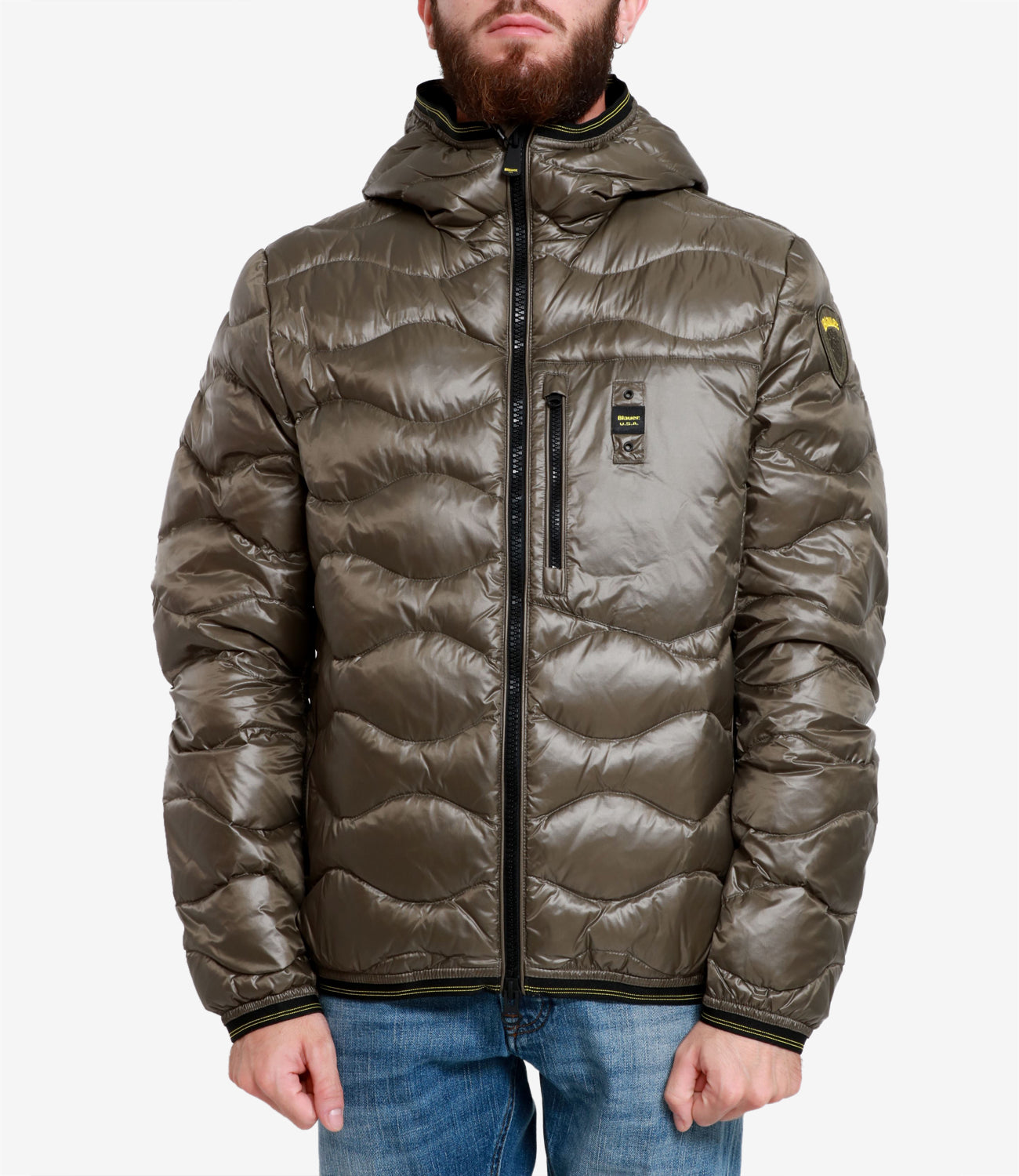 Blauer | Piumino Wave Verde marrone