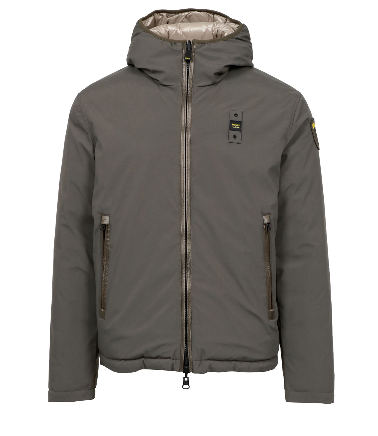 Blauer | Ballard Reversible Down Jacket Green and Beige