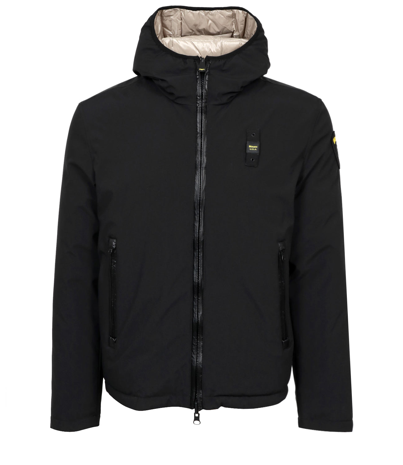 Blauer | Piumino Ballard Reversibile Nero e Beige