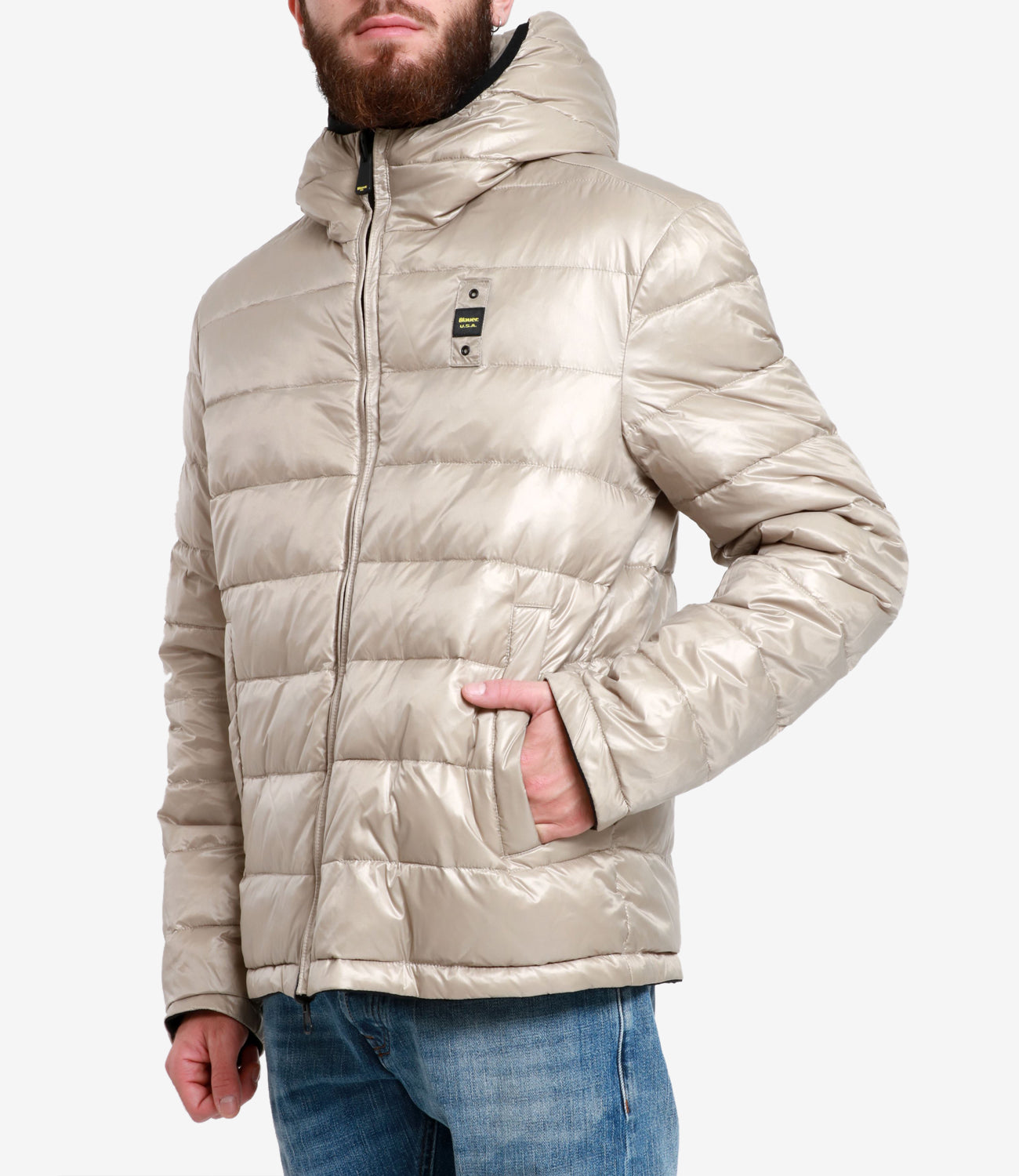 Blauer | Ballard Reversible Down Jacket Black and Beige