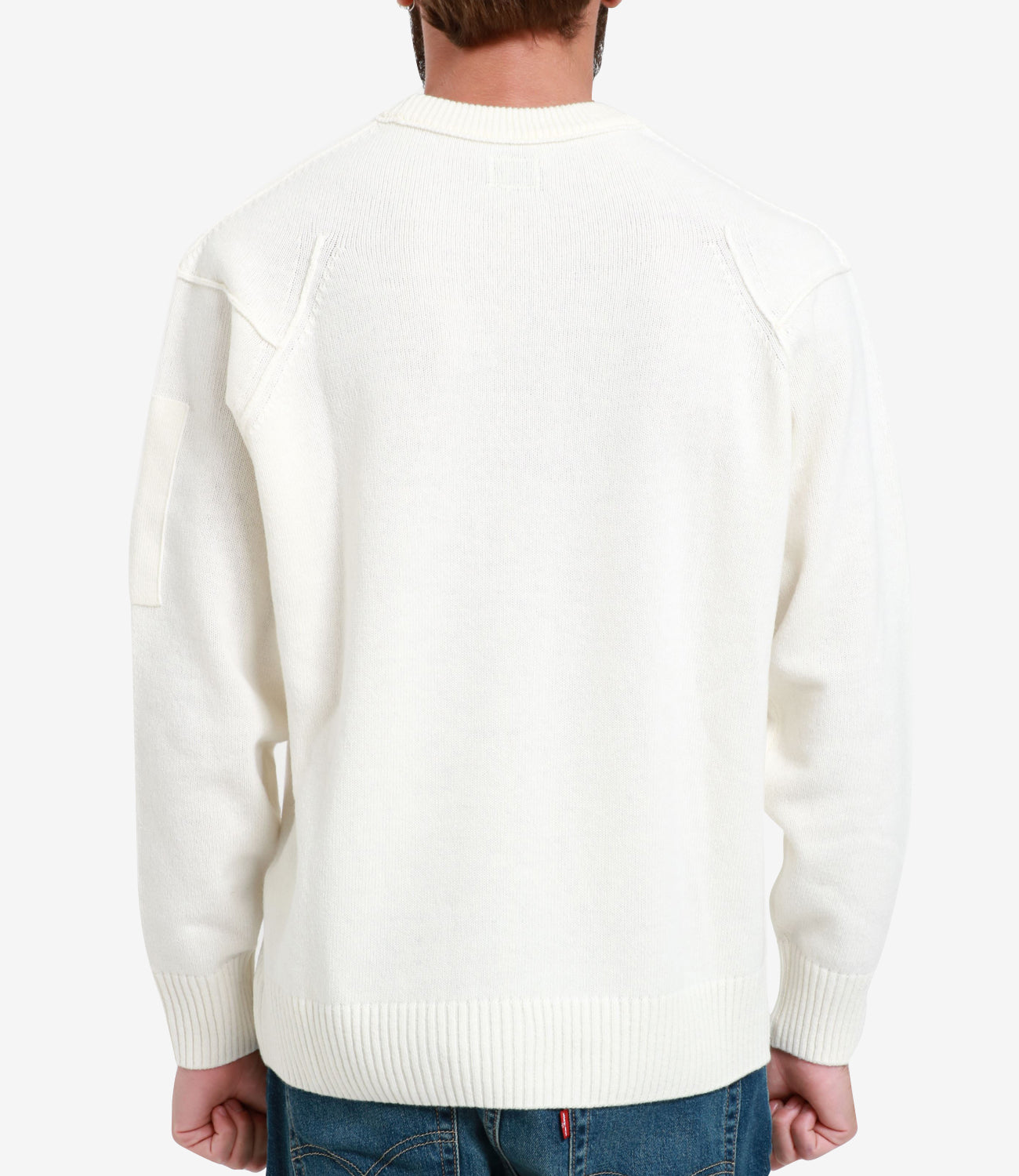 C.P. Company | Lambswool GRS Crew Neck Knit White